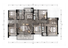 中山远洋天著二期5室2厅1厨2卫建面142.0㎡