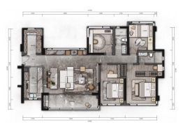 中山远洋天著二期4室2厅1厨2卫建面142.0㎡