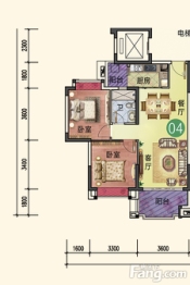 中山深中壹城3室2厅1厨1卫建面82.0㎡