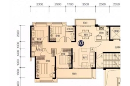 锦绣海湾城4室2厅1厨2卫建面126.0㎡